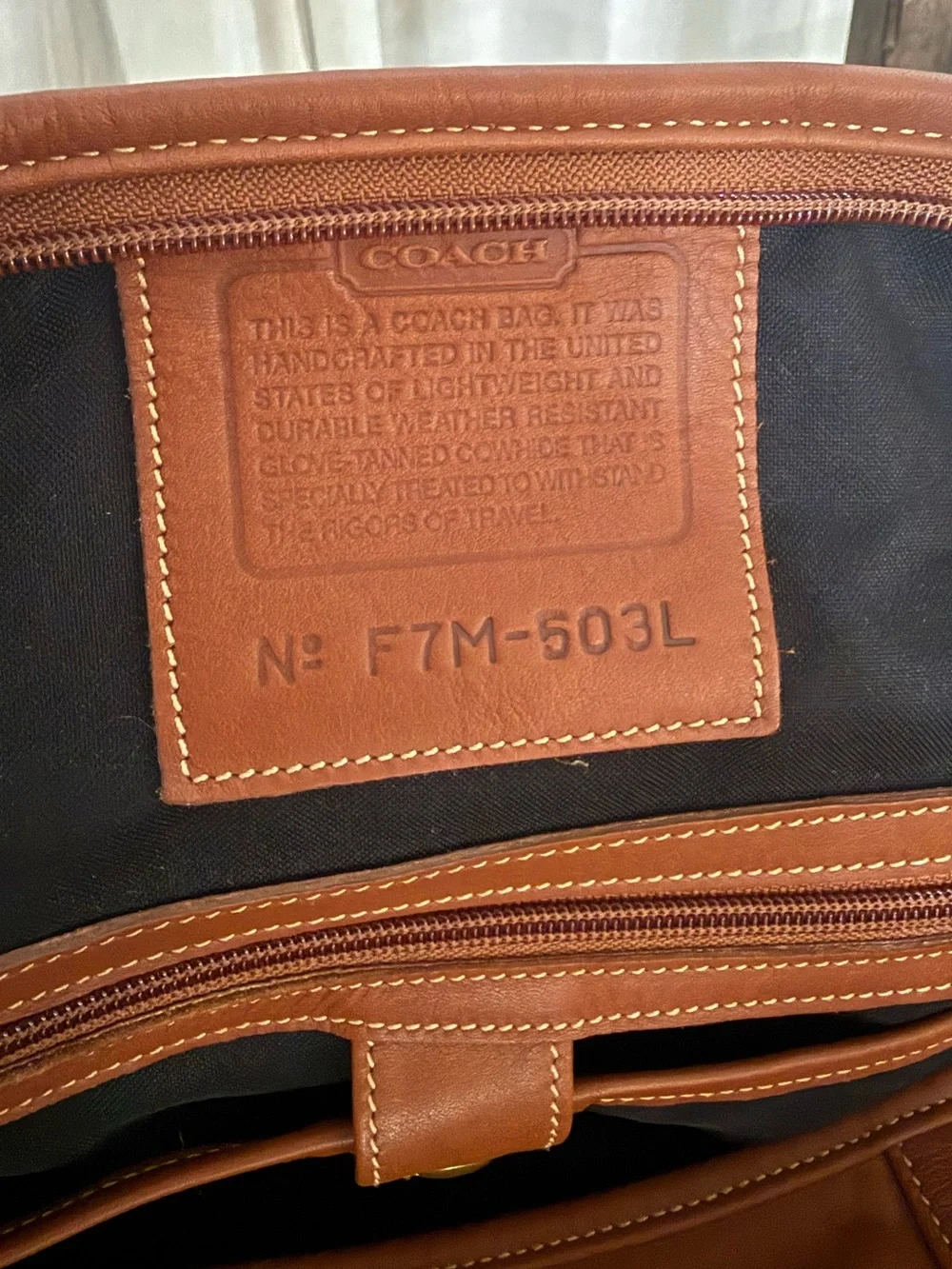 Coach Leather Vintage Duffle Luggage Cabin Bag Large 0503